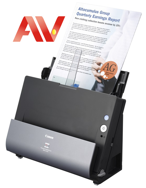 Máy Quét Canon DR-C225 Chính Hãng – Quét 2 Mặt 50ipm, Thiết Kế Dạng Đứng