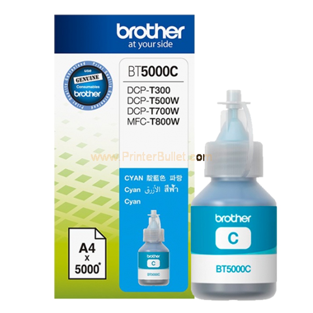 Mực In Brother BT5000C Xanh Chính Hãng – 5.000 Trang In Tươi Sáng