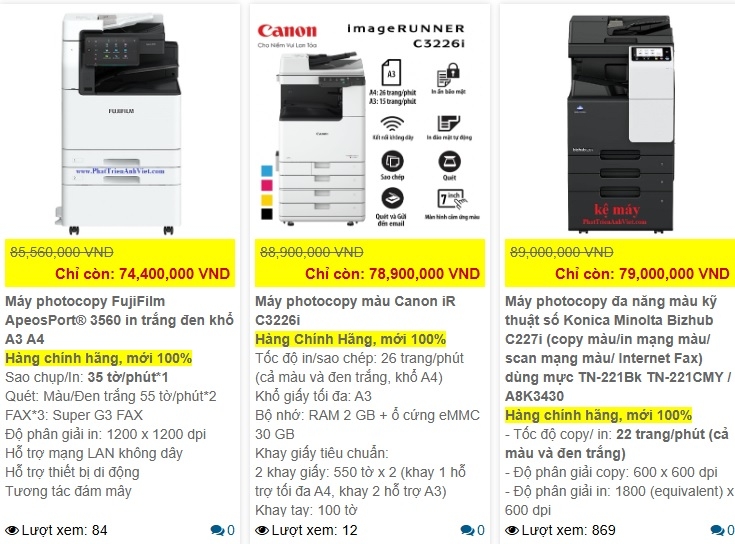 Top 10 Máy Photocopy Màu Đáng Mua Nhất 2025 – Chính Hãng, Giá Tốt, Giao Hàng Tận Nơi Miễn Phí