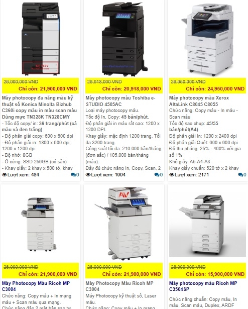 Top 5 Máy Photocopy Màu Bán Chạy Nhất 2025 – Hiệu Suất Cao, Giá Tốt, Bảo Hành Chu Đáo