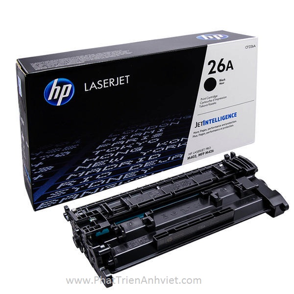 Mực in Laser đen trắng HP 26A Black (CF226A) - Dùng cho HP LaserJet Pro M402d/ M402dn