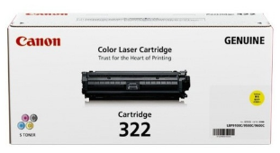 Mực hộp máy in laser Canon 322Y - Dùng cho LBP 9100Cdn , LBP 9500C , LBP 9600C