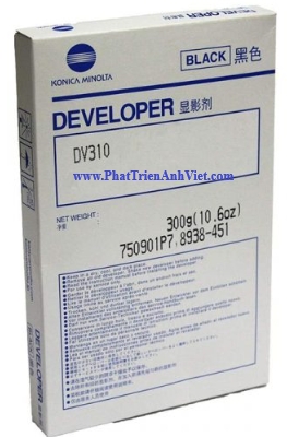 8938451 Bột Từ Konica Minolta DV310 Chính Hãng – In 100.000 Trang Cho Bizhub 200/222/250/282/350/362