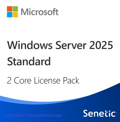 Bản Quyền Phần Mềm Microsoft Windows Server 2025 Standard - 2 Core Giá Rẻ