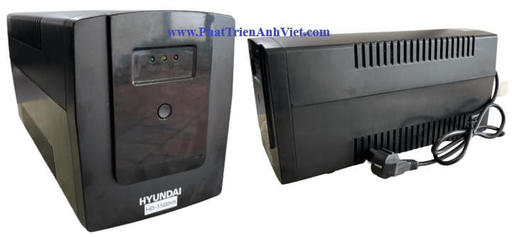 Bộ Lưu Điện UPS Offline Hyundai HD-1500VA 900W | Chính Hãng, Bảo Hành 2 Năm