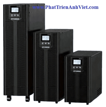 Bộ Lưu Điện UPS Online 10KVA 3 Pha Vào 1 Pha Ra Hyundai HD-10K2i | Pin Liền