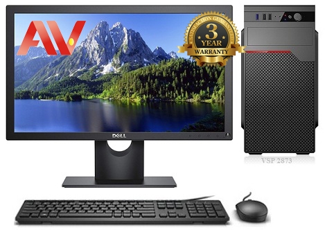 Bộ máy vi tính để bàn Desktop PC Văn Phòng Intel G5400 Ram 4GB SSD 240GB 19 inch Dell
