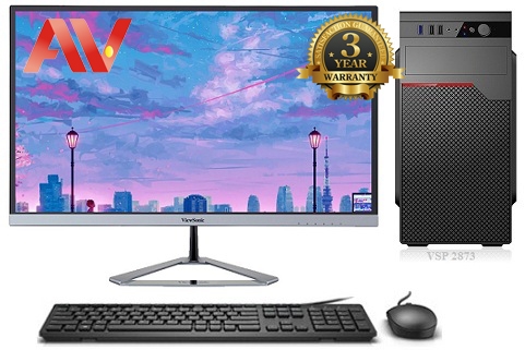 Bộ máy vi tính để bàn Desktop PC VIP Intel Core i7 10700 Ram 16GB SSD 250GB HDD 1000GB Màn Hình Viewsonic VX2776-SH Gaming