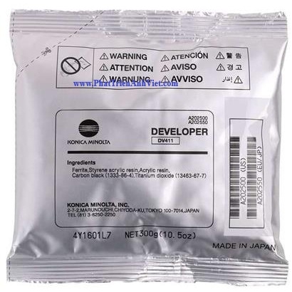 Bột Từ Developer Konica Minolta DV411 DV-411 A202500 Cho Bizhub 423 Bizhub 363 Bizhub 283