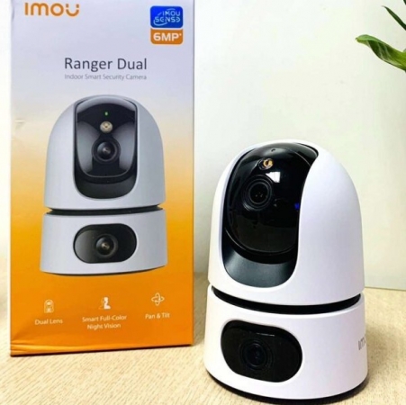 Camera Wifi 2 Mắt IMOU Ranger Dual 6MP IPC-S2XP-6M0WED – Quay 360° + Góc Rộng, AI Phát Hiện Người & Thú Cưng