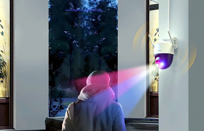 Camera 4G PT Full Color IMOU IPC-K7FP-3H0TE Cruiser SC 3MP Quay Quét 355° Đèn Cảnh Báo Xanh Đỏ