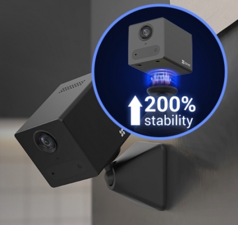 Camera EZVIZ CS-CB2-R100-2D2WF-BK CB2 2MP Pin Sạc 2000mAh – Góc Nhìn 85°, Đàm Thoại 2 Chiều, Thẻ Nhớ 512GB