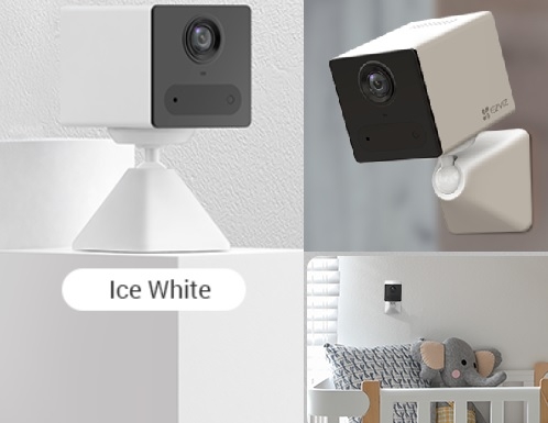 Camera EZVIZ CS-CB2-R100-2D2WF-WH CB2 2MP Trắng Pin Sạc Đế Nam Châm 512GB Góc Nhìn 85°