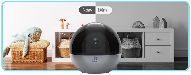 Camera EZVIZ CS-E6 5MP 3K – Quay Quét AI Thông Minh, Hỗ Trợ Wi-Fi 5GHz & Apple HomeKit