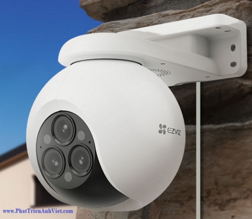 Camera EZVIZ CS-H80F 4MP 2K+ Zoom 12X 3 Ống Kính – AI Phát Hiện Người & Xe