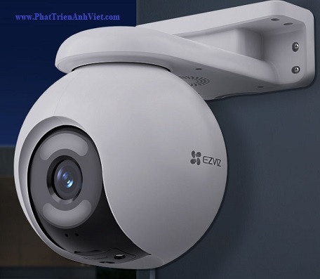 Camera EZVIZ CS-H8X 4MP 2K+ Full Color 24/7 – AI Quay Quét Ngoài Trời