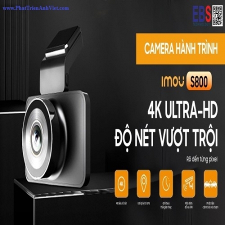 Camera Hành Trình IMOU S800 8MP 4K, Màn Hình 3