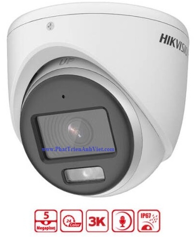 Camera HDTVI có màu ban đêm 5MP HIKVISION DS-2CE70KF0T-MFS