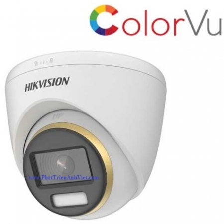 Camera HDTVI ColorVu 2MP HIKVISION DS-2CE72DF3T-F
