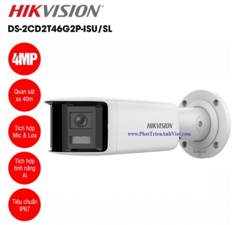 Camera IP hồng ngoại 4.0 Megapixel HIKVISION DS-2CD2T46G2P-ISU SL