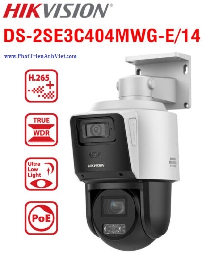 Camera IP PTZ 4MP Hikvision DS-2SE3C404MWG-E/14
