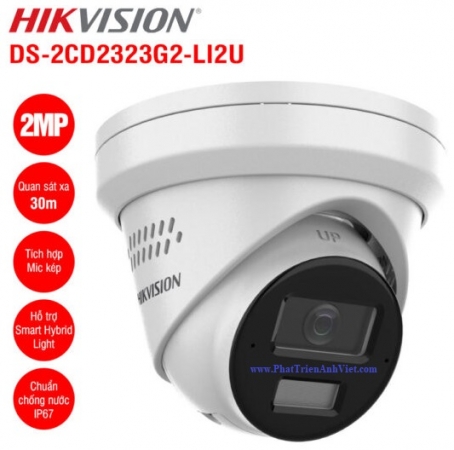 Camera IP Turret 2MP Hikvision DS-2CD2323G2-LI2U