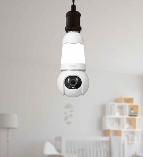 Camera Wifi Bóng Đèn 5MP IMOU IPC-S6DP-5M0WEB-E27 – Quay Quét 360°, AI Phát Hiện Người & Xe