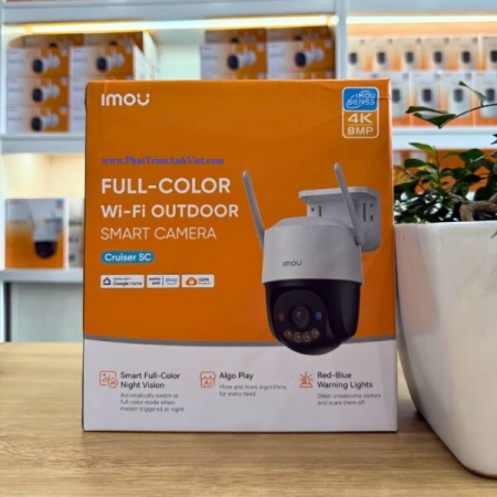 Camera Wifi IMOU IPC-K7FP-8V0N PT Cruiser SC 8MP Quay Quét 360°