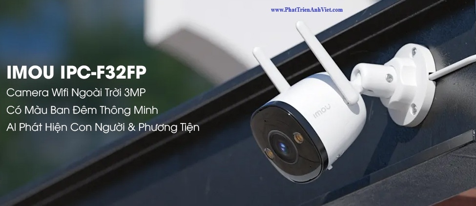 Camera Wifi Ngoài Trời iMOU IPC-F32FP 3MP Chống Nước IP67 Có Spotlight