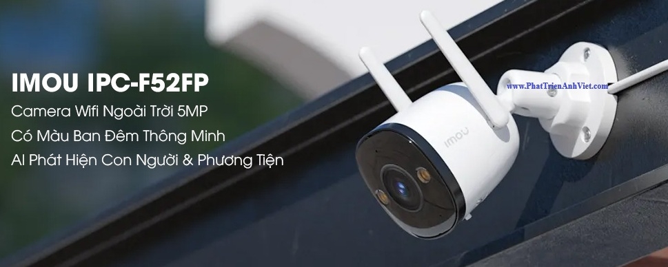 Camera Wifi Ngoài Trời iMOU IPC-F52FP 5MP Chống Nước IP67 Có Spotlight
