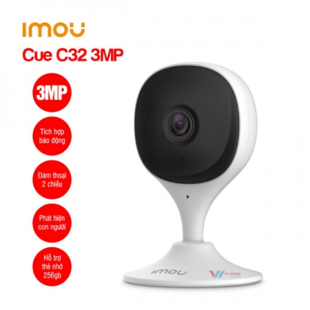 Camera Wifi Trong Nhà IMOU IPC-C32SP IPC-C32EP Cue C32 3MP Đàm Thoại 2 Chiều