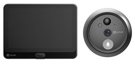 Chuông Cửa Wifi EZVIZ CS-HP4 – Màn Hình 4.3 Inch, Pin Sạc, Camera 1080P