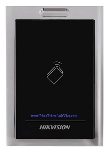 Đầu Đọc Thẻ Mifare HIKVISION DS-K1101M – RS485 & Wiegand, IP64, Còi Báo, Không Bàn Phím