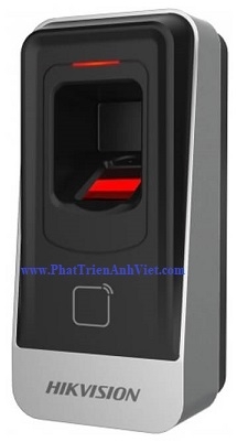 Đầu Đọc Vân Tay + Thẻ Mifare HIKVISION DS-K1201AMF – 5.000 Vân Tay, IP65, RS485