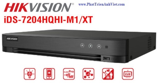 Đầu ghi 4 kênh Turbo ACUSENSE Hikvision iDS-7204HQHI-M1/XT