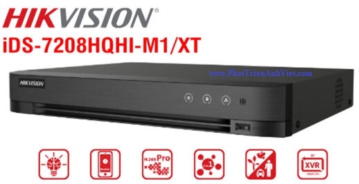 Đầu ghi 8 kênh Turbo ACUSENSE Hikvision iDS-7208HQHI-M1/XT