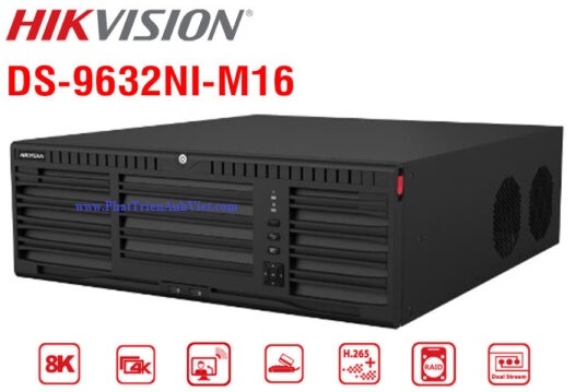 Đầu Ghi HIKVISION DS-9632NI-M16 32 Kênh 32MP