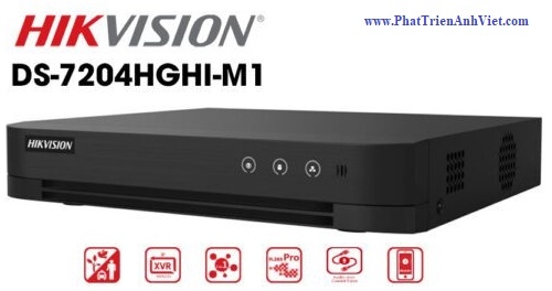 Đầu ghi hình 4 kênh Turbo HD 5 Hikvision DS-7204HGHI-M1