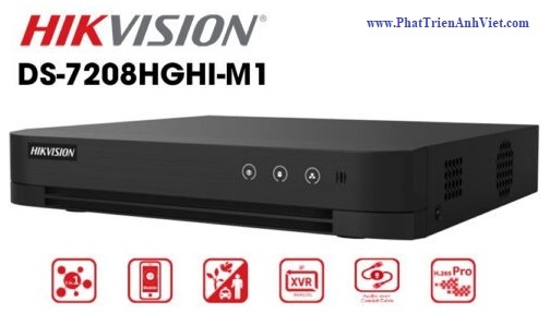Đầu ghi hình 8 kênh Turbo HD 5 Hikvision DS-7208HGHI-M1