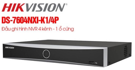 Đầu Ghi Hình IP Hikvision DS-7604NXI-K1/4P 4 Kênh