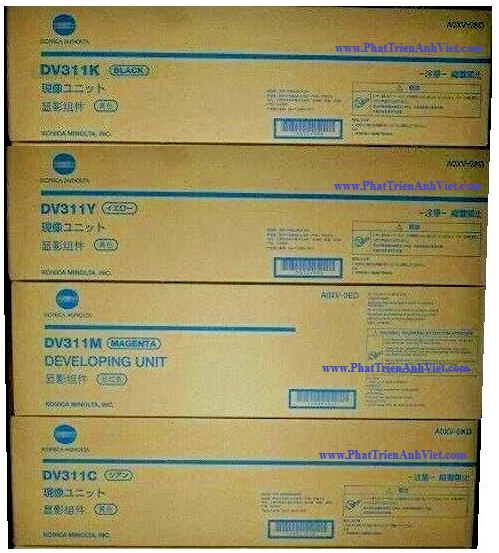 Developer Cụm từ DV-311K A0XV03D DV-311C A0XV0KD DV-311M A0XV0ED DV-311Y A0XV08D Cho Máy Bizhub C220/C280/C360/C7722/C7728