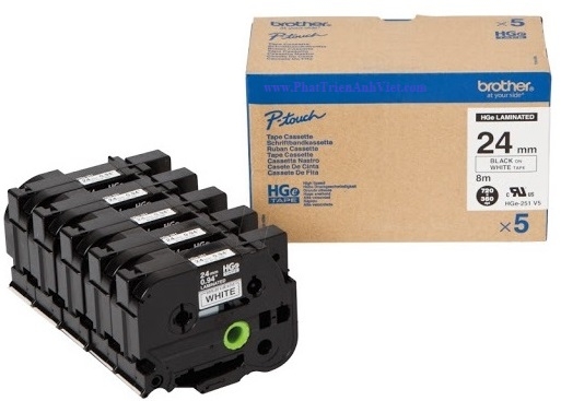 Giấy in nhãn 24mm BROTHER HGe-V5