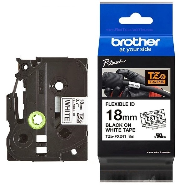 Giấy in nhãn Brother TZE-FX241