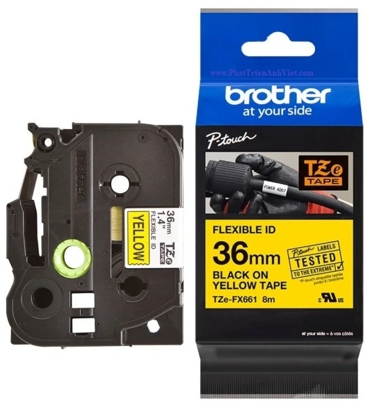 Giấy in nhãn Brother TZE-FX661