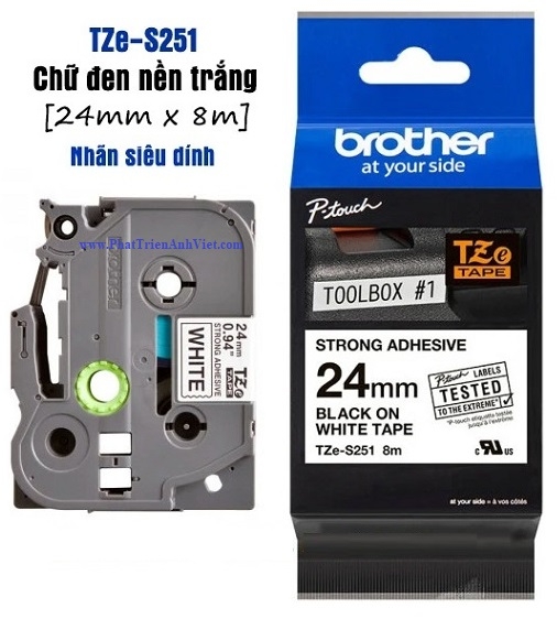 Giấy in nhãn Brother TZE-S251