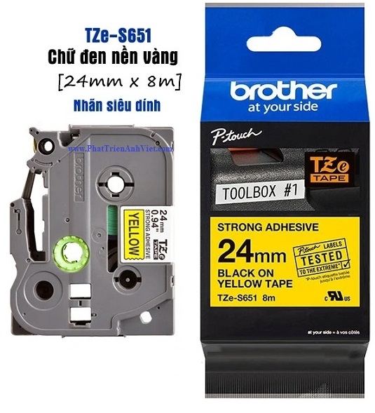 Giấy in nhãn Brother TZE-S651