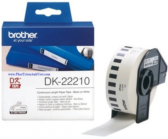 Giấy in nhãn liên tục Brother DK-22210