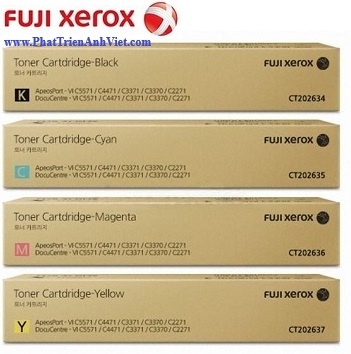 Hộp Mực CT202634 CT202635 CT202636 CT202637 KCMY Cho Máy FujiXerox DC AP VI C2271 C3370 C3371 C4471 C5571 C6671 C7771 VII C2273 C3372 C3373 C4473 C5573 C6673 C7773