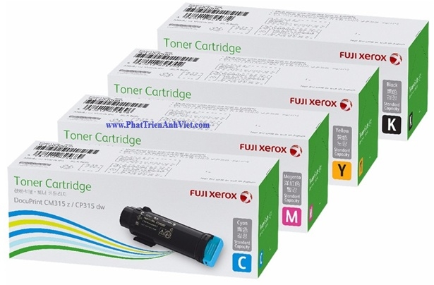 Hộp Mực Toner Cartridge CT202610 CT202611 CT202612 CT202613 KCMY Dùng Cho Máy FujiFilm DucuPrint CM315z CP3215dw