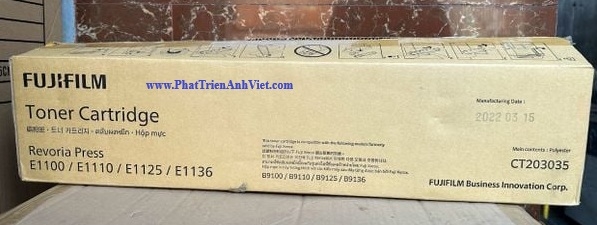Hộp Mực Toner Cartridge CT203035 Dùng Cho Máy FujiFilm Revoria Press E1100 E1110 E1125 E1136 B9100 B9110 B9125 B9136 Chính Hãng